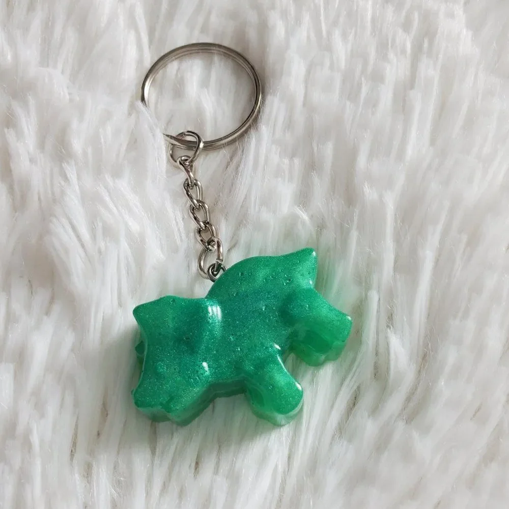 Dinosaur Resin Keychain